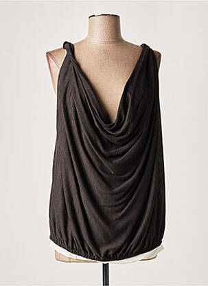 Blouse sans manche gris LAUREN VIDAL femme