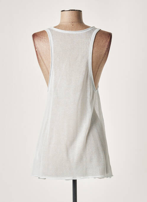 Pull tunique gris LAUREN VIDAL pour femme