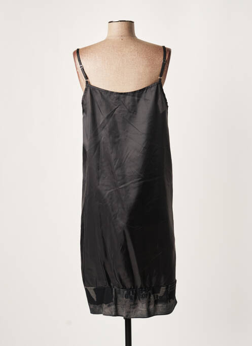 Robe mi-longue noir LAUREN VIDAL pour femme