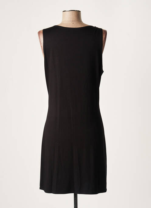 Robe mi-longue noir LAUREN VIDAL pour femme