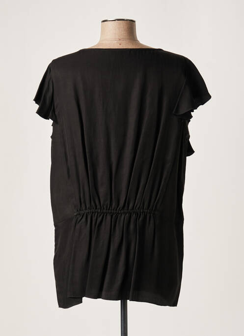 Tunique manches courtes noir LAUREN VIDAL pour femme