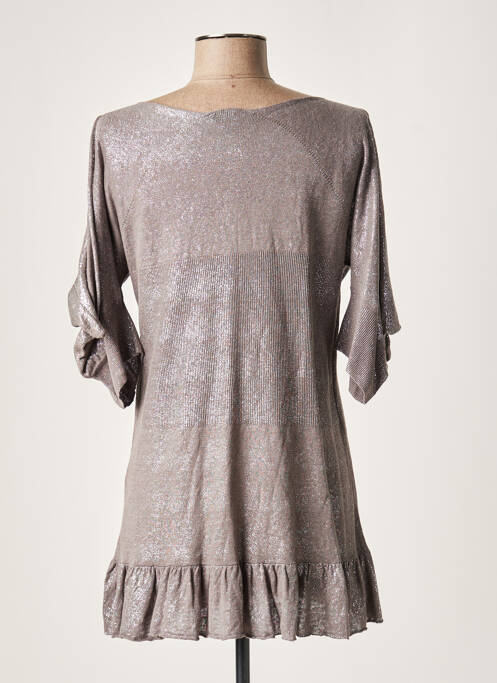 Tunique manches longues gris LAUREN VIDAL pour femme