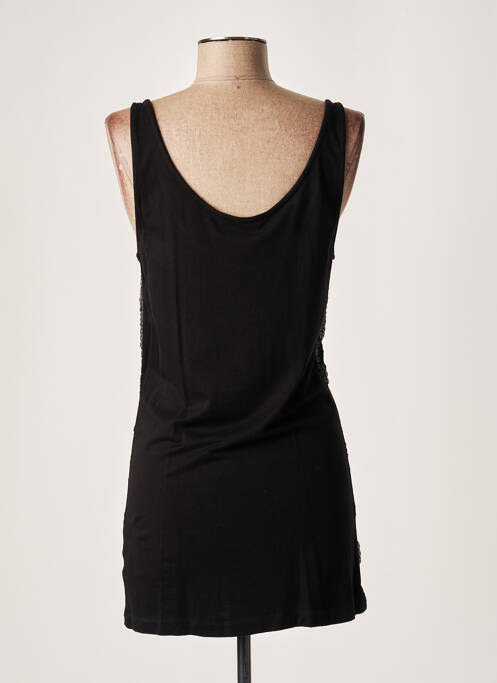 Tunique sans manche noir LAUREN VIDAL pour femme