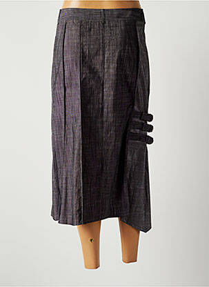 Jupe mi-longue taille normale gris LAUREN VIDAL femme
