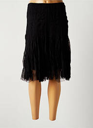 Jupe mi-longue taille normale noir LAUREN VIDAL femme