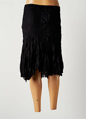 Jupe mi-longue taille normale noir LAUREN VIDAL femme