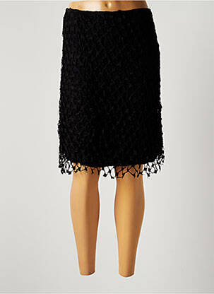 Jupe courte doublure noir LAUREN VIDAL femme
