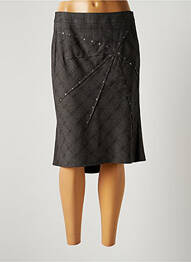 Jupe mi-longue taille normale gris LAUREN VIDAL femme