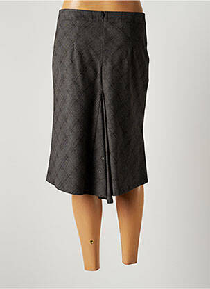 Jupe mi-longue taille normale gris LAUREN VIDAL femme