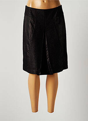 Jupe mi-longue taille normale noir LAUREN VIDAL femme