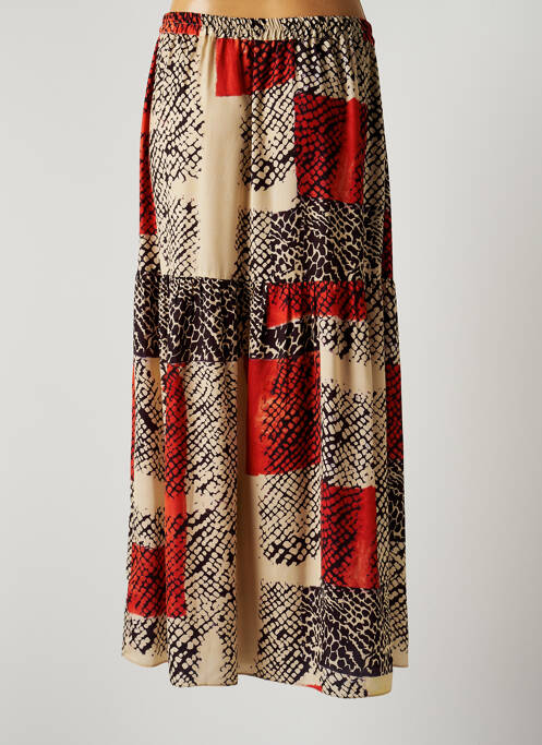 Jupe longue orange LAUREN VIDAL pour femme