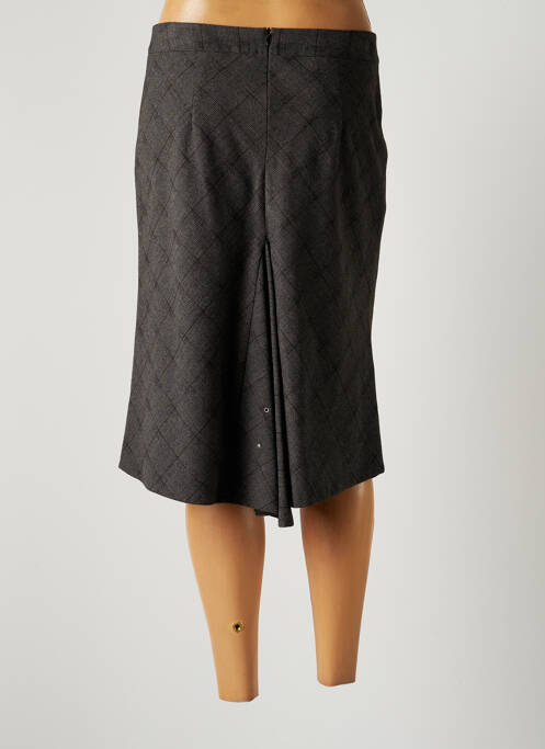 Jupe mi-longue gris LAUREN VIDAL pour femme