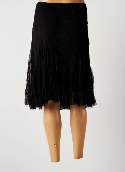 Jupe mi-longue noir LAUREN VIDAL pour femme