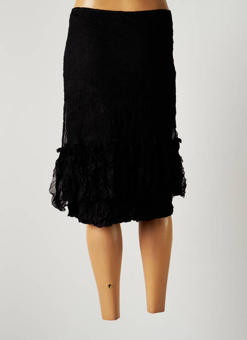 Jupe mi-longue noir LAUREN VIDAL pour femme