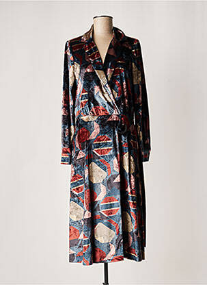 Robe longue manches longues manches longues noir LAUREN VIDAL femme