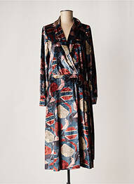 Robe longue manches longues manches longues noir LAUREN VIDAL femme