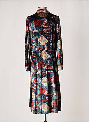 Robe longue manches longues manches longues noir LAUREN VIDAL femme