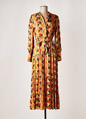 Robe longue orange LAUREN VIDAL pour femme seconde vue
