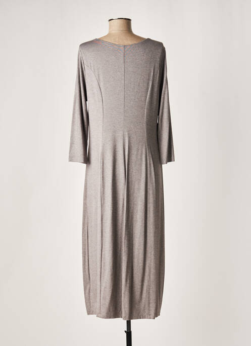 Robe longue gris LAUREN VIDAL pour femme