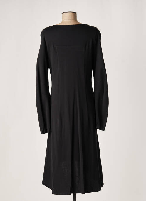 Robe mi-longue noir LAUREN VIDAL pour femme