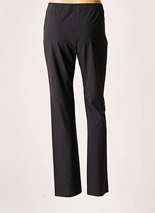 Pantalon droit fermeture zippée sous rabat boutonné taille normale noir LAUREN VIDAL femme
