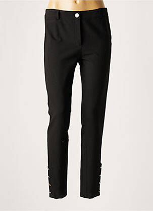 Pantalon slim taille normale taille normale noir LAUREN VIDAL femme