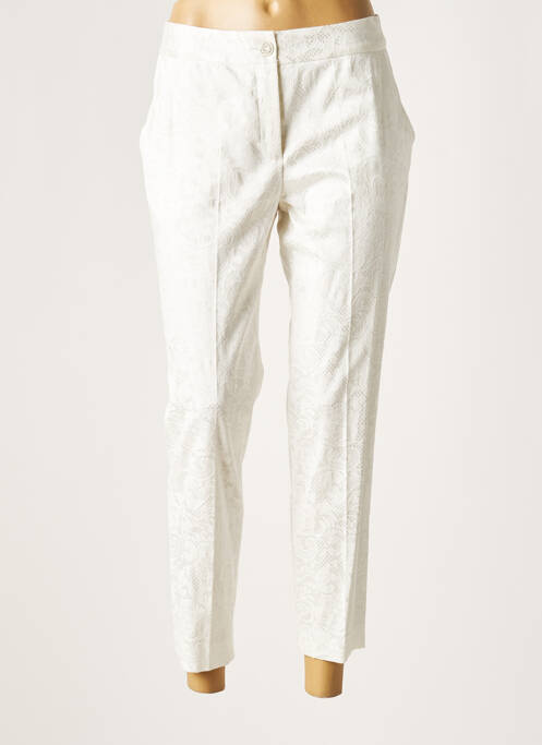 Pantalon chino blanc LAUREN VIDAL pour femme