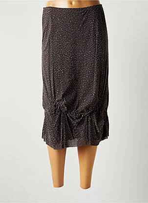 Jupe mi-longue taille normale gris LAUREN VIDAL femme