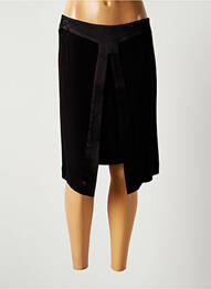 Jupe mi-longue taille normale noir LAUREN VIDAL femme