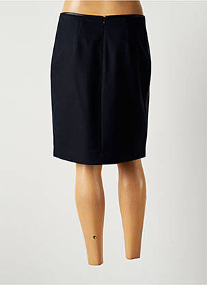 Jupe mi-longue coupe droite bleu LAUREN VIDAL femme