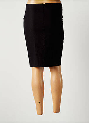 Jupe mi-longue stretch noir LAUREN VIDAL femme