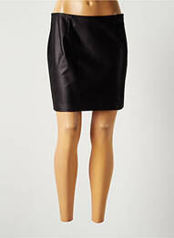 Jupe courte coupe droite noir LAUREN VIDAL femme