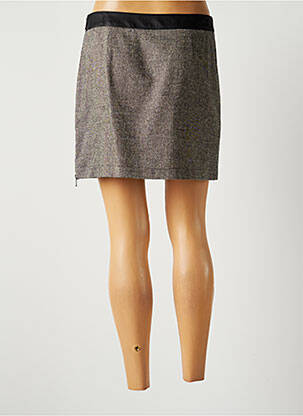 Jupe courte doublure gris LAUREN VIDAL femme