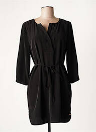 Robe courte manches 3/4 manches 3/4 noir LAUREN VIDAL femme