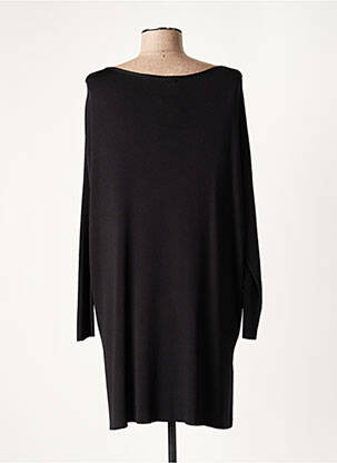Robe courte manches longues manches longues noir LAUREN VIDAL femme