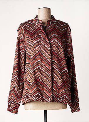 Veste casual poches rouge LAUREN VIDAL femme