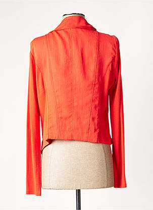 Veste casual poches orange LAUREN VIDAL femme