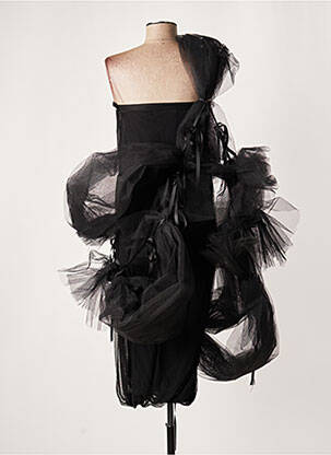 Robe mi-longue sans manche sans manche noir LAUREN VIDAL femme