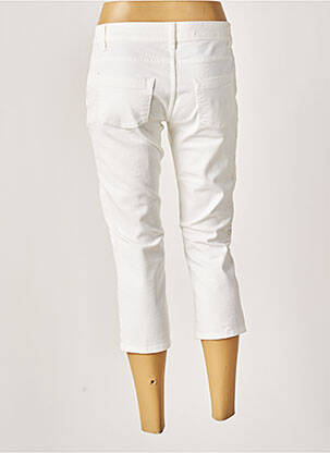 Pantacourt stretch taille basse blanc BLUMARINE femme