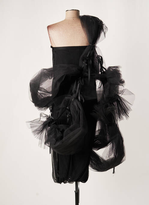 Robe mi-longue noir LAUREN VIDAL pour femme