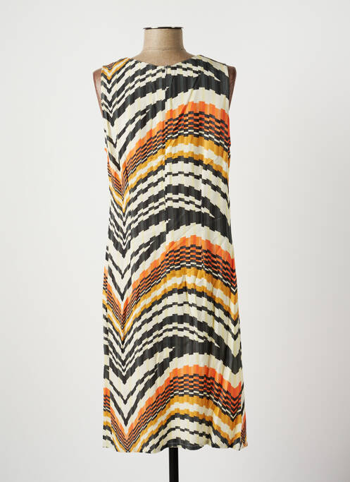 Robe mi-longue orange MERI & ESCA pour femme