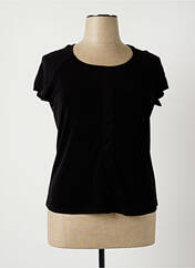 T-shirt noir ROSE ELECTRON pour femme seconde vue