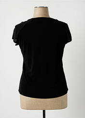 T-shirt noir ROSE ELECTRON pour femme seconde vue
