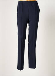 Pantalon droit taille élastique taille normale bleu IMPULSION femme