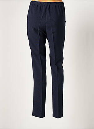 Pantalon droit taille élastique taille normale bleu IMPULSION femme