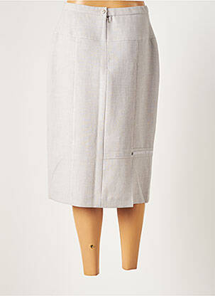 Jupe mi-longue taille normale gris PAUPORTÉ femme