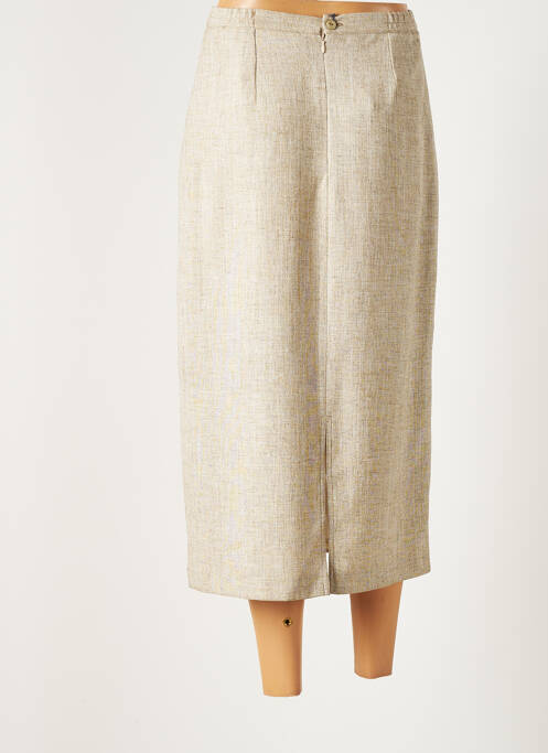 Jupe longue beige IMPULSION pour femme