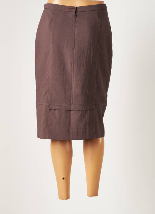 Jupe mi-longue marron PAUPORTÉ pour femme