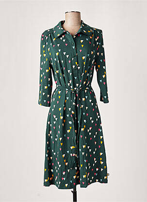 Robe mi-longue vert FROY & DIND pour femme