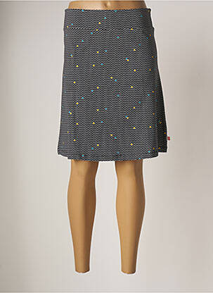 Jupe mi-longue noir FROY & DIND pour femme